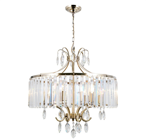 Люстра подвесная хрустальная Бронза Инга CL335183