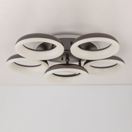 картинка Потолочная люстра светодиодная с управлением смарфоном и пультом регулировка яркости и цветовой температуры Паркер Смарт CL225A165E RGB от магазина BTSvet