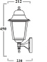 картинка Настенный фонарь уличный QUADRO L 79901L/04 Bl от магазина BTSvet