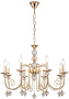 картинка Подвесная люстра Shine 678/8PL E14*40W Gold от магазина BTSvet