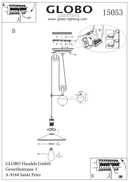 картинка Подвесной светильник Lenius 15053 от магазина BTSvet