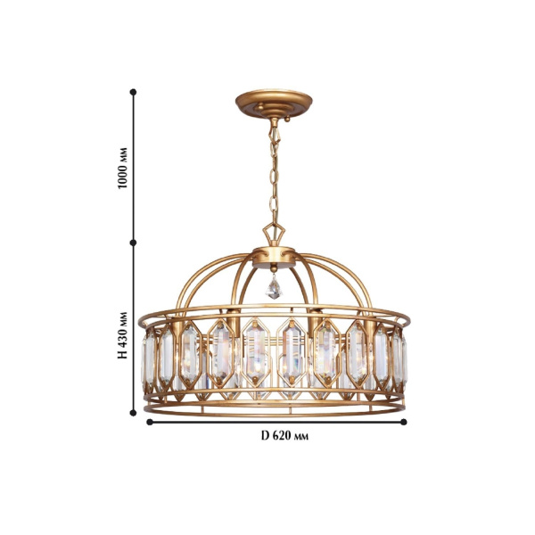 картинка Подвесная люстра Royalty 2021-8P от магазина BTSvet