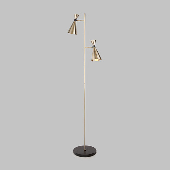 Торшер Glustin 01109/2 латунь/черный