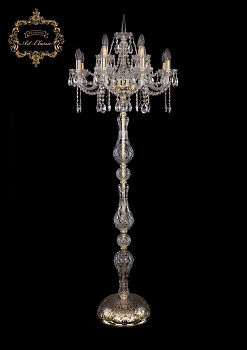 Хрустальный торшер 13.12.8+4.195.h-165.Gd.Sp