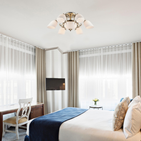 картинка Потолочная люстра 22010/6+2 античная бронза от магазина BTSvet