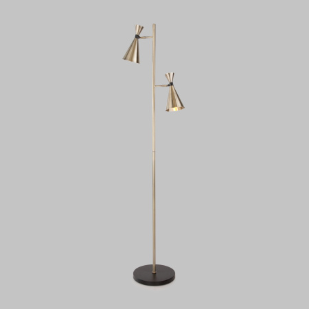 Торшер Glustin 01109/2 латунь/черный