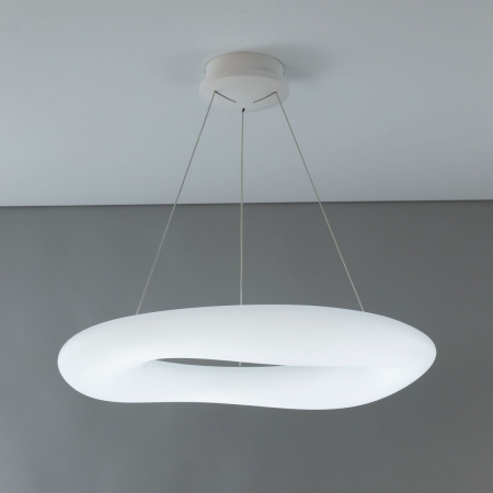 картинка Подвесной светильник светодиодный с управлением голосом и смартфоном с пультом регулировкой цветовой температуры и яркости Стратус Смарт CL732A800GS RGB от магазина BTSvet