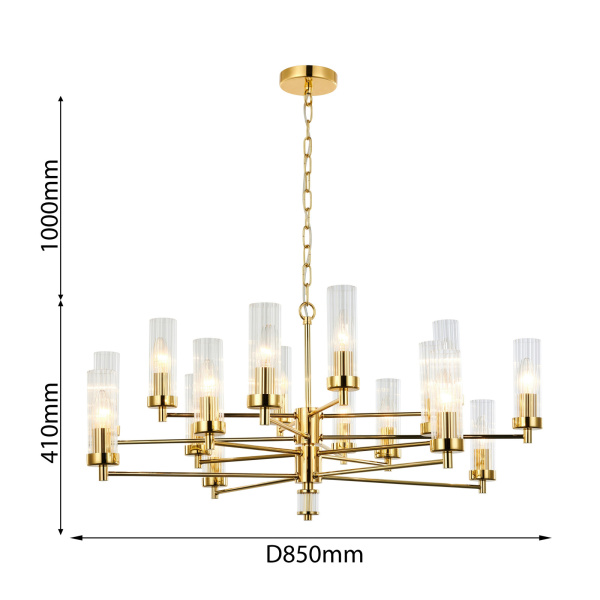 картинка Подвесная люстра Aesthetic 2673-16P от магазина BTSvet