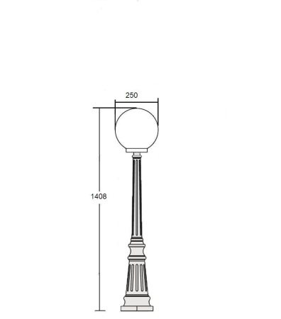картинка Наземный фонарь 88211S Bl от магазина BTSvet