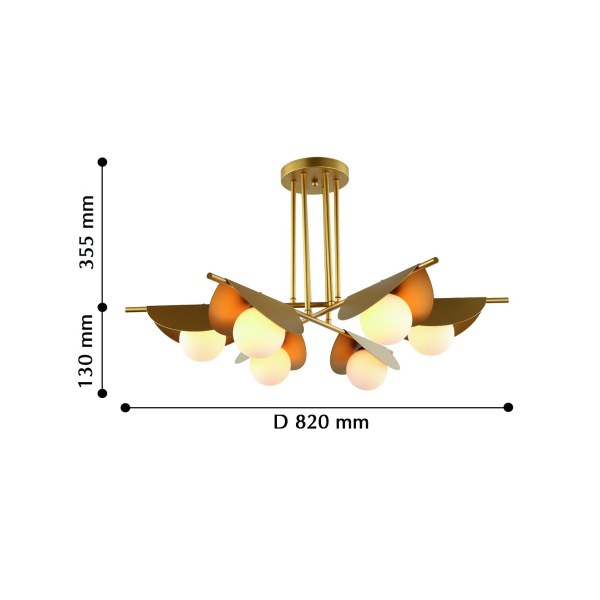 картинка Потолочная люстра Kernel 2366-6P от магазина BTSvet