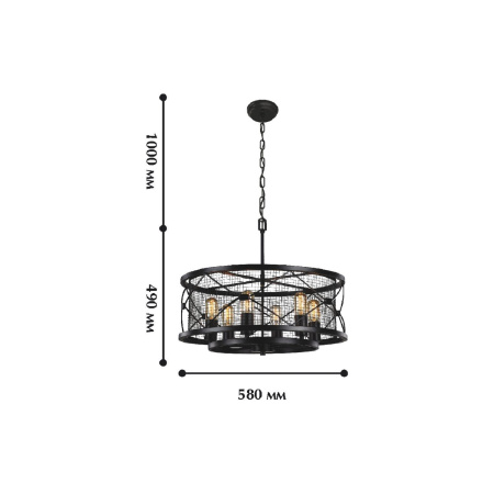 картинка Подвесная люстра Mesh 1783-6P от магазина BTSvet