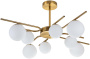 картинка Потолочная люстра на штанге Sphere 642/8P E27*60W Brass от магазина BTSvet