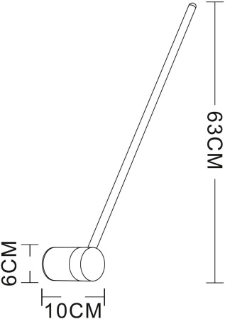 картинка Бра светодиодное Polis A2027AP-1BK от магазина BTSvet