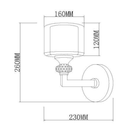 картинка Бра Lotus VL1053W01 от магазина BTSvet