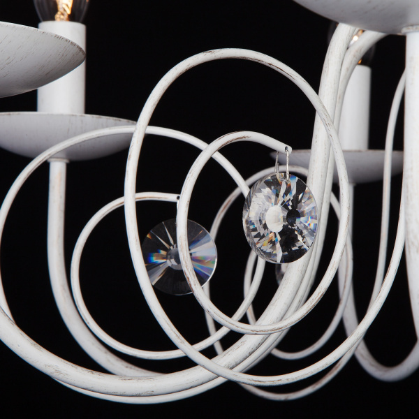 картинка Подвесная люстра Tomas 60018/8 белый с золотом от магазина BTSvet