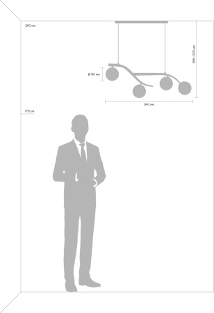 картинка Подвесной светильник Rosella FR8014PL-04BS от магазина BTSvet