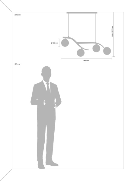 картинка Подвесной светильник Rosella FR8014PL-04BS от магазина BTSvet