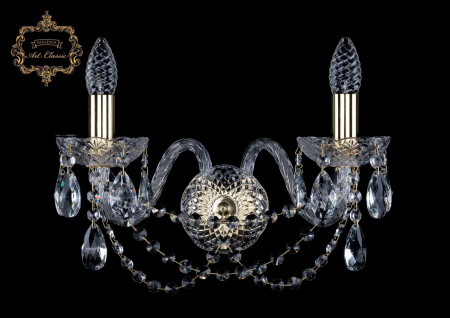 Хрустальное бра 10.11.2.165.Gd.Sp