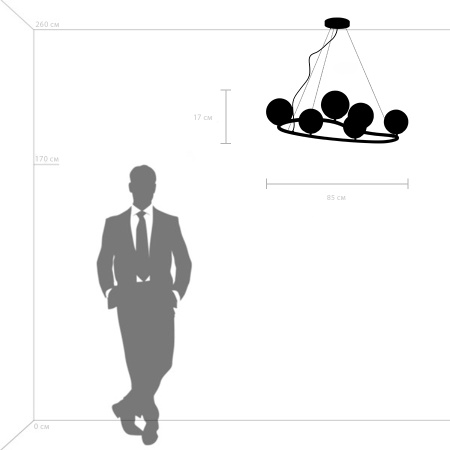 картинка Подвесная люстра Croco 815360 от магазина BTSvet
