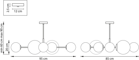 картинка Потолочная люстра Croco 815480 от магазина BTSvet