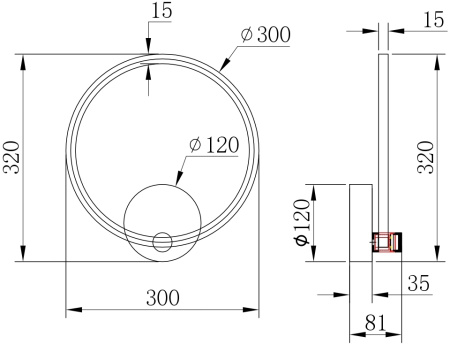 картинка Бра Errai A2195AP-1BK от магазина BTSvet