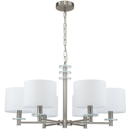 картинка Подвесная люстра Novella 641/6PL E14*60W Satin nickel от магазина BTSvet