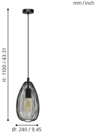 картинка Подвесной светильник Clevedon 49141 от магазина BTSvet