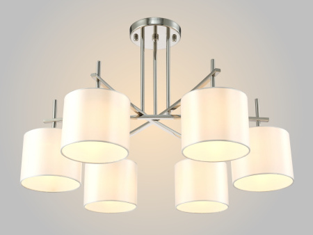 картинка Потолочная люстра SERGIO PL6 NICKEL от магазина BTSvet