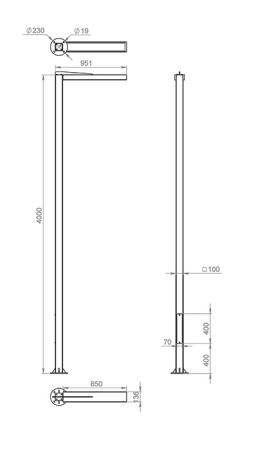 картинка Наземный светильник светодиодный Dartmoor light 631-41/b-40 IP67 от магазина BTSvet