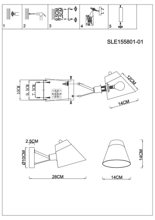 картинка Бра Vario SLE155801-01 от магазина BTSvet