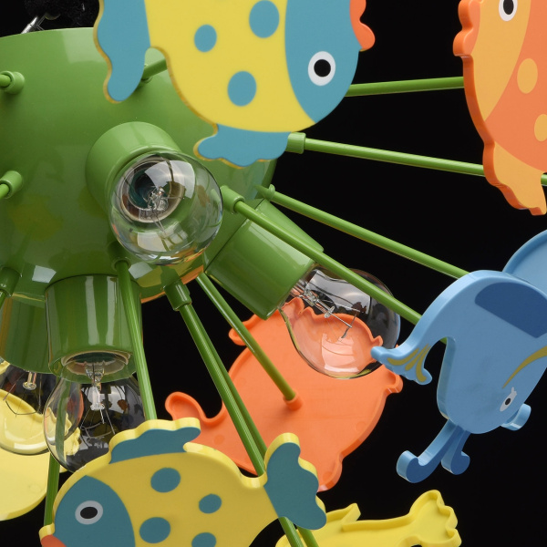 картинка Детская люстра для девочки с рыбками Улыбка 365014605 от магазина BTSvet