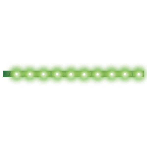 Светодиодная лента ULS-N21-2835-120LED/m-8mm-IP67-220V-8W/m-50M-GREEN бобина