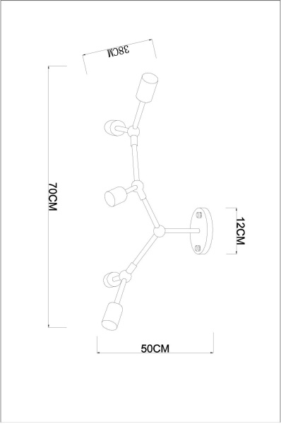картинка Потолочная люстра Flex A6206PL-5CC от магазина BTSvet