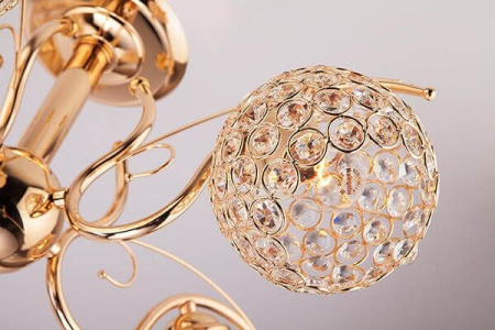 картинка Хрустальная люстра 7777/5 золото от магазина BTSvet