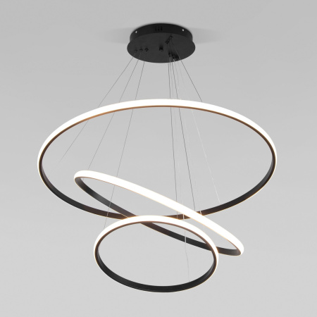 картинка Подвесной светодиодный светильник Collars 90264/3 черный от магазина BTSvet