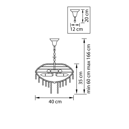 картинка Подвесная люстра хрустальная Classic 700090 от магазина BTSvet