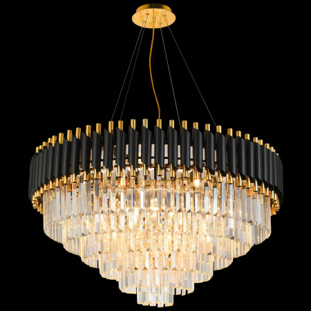 картинка Подвесная люстра хрустальная DARIAN 76017/12C GOLD BLACK от магазина BTSvet
