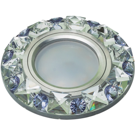 Встраиваемый светильник Peonia DLS-P123 GU5.3 CHROME/CLEAR+PURPLE