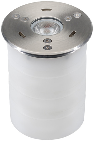 Подводный светодиодный светильник KT-AQUA-R85-7W White6000 (SL, 25 deg, 12V) (Arlight, IP68 Металл, 3 года) 027868