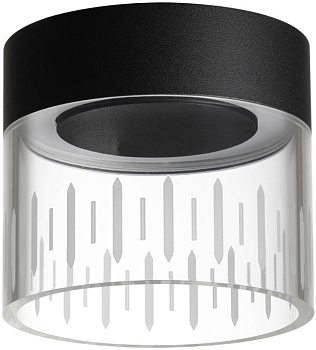Светильник накладной светодиодный черный 359002 AURA OVER