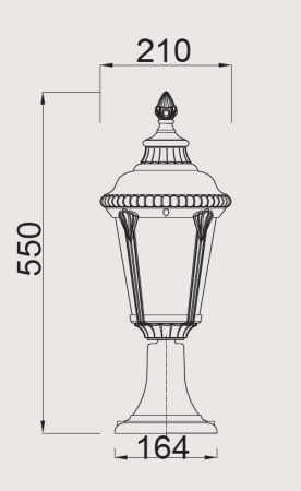 картинка Наземный фонарь 79754S Gb от магазина BTSvet
