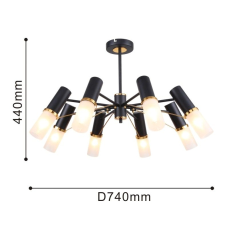 картинка Потолочная люстра Viator 2558-8P от магазина BTSvet