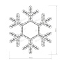 картинка Световая фигура светодиодная ARD-SNOWFLAKE-M7-450x375-108LED Warm (230V, 6.5W) (Ardecoled, IP65) 025315 от магазина BTSvet