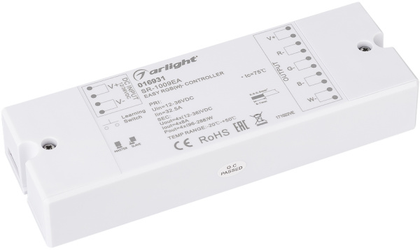 Контроллер SR-1009EA (12-36V, 4x8A) (Arlight, IP20 Пластик, 3 года) 016931