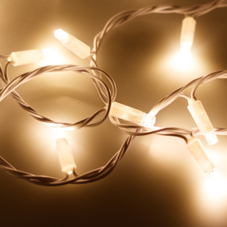 Светодиодная гирлянда ARD-STRING-PRO-10000-WHITE-100LED-FLASH WARM (230V, 7W) (Ardecoled, IP65) 025840