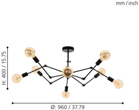 картинка Потолочная люстра Exmoor 49037 от магазина BTSvet