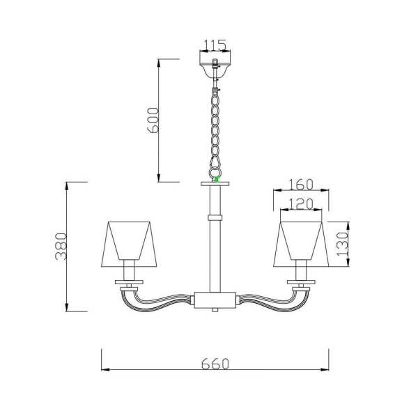 картинка Подвесная люстра Olimpia VL1764L05 от магазина BTSvet