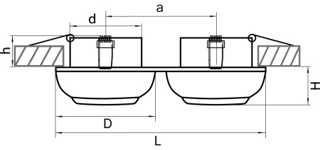 картинка Встраиваемый светильник OCULA 011827 от магазина BTSvet