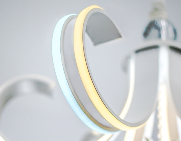 картинка Подвесная люстра светодиодная с пультом, регулировкой яркости, цветовой температуры, ночным режимом и таймером Line FL118 от магазина BTSvet