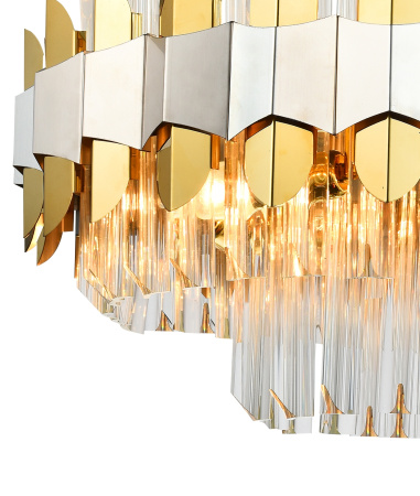 картинка Подвесная люстра хрустальная SKALA 81435/8C BRASS SILVER от магазина BTSvet